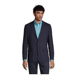 Lands' End Tailored Fit Comfort First Year'rounder Suit Jacket -- Tailored 38R